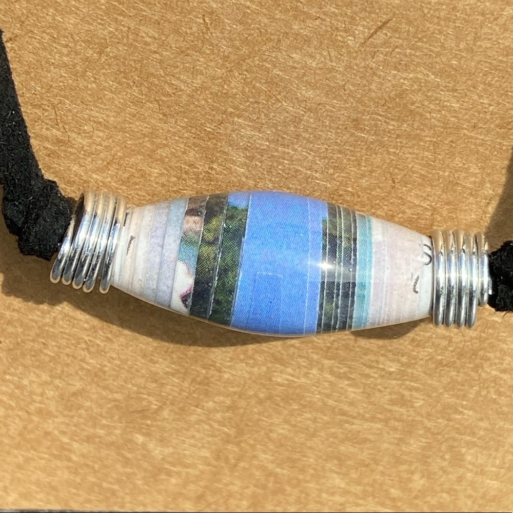 Handmade Recycled Necklace Set - Picture 2 of 3